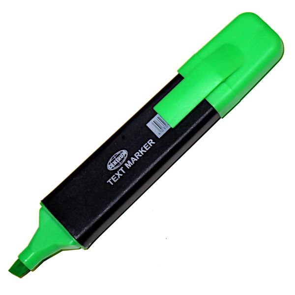 Текстмаркер зеленый, неоновый, ШЛ 1-5 мм, н-к "клин", CENTRUM