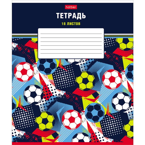 Тетрадь А5, клетка, 18 л., на скобе, 65 г/м² мел. картон, Hatber Из чего сделаны мальчишки (акционный товар)