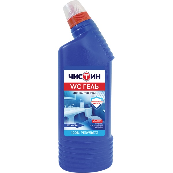 Средство чистящее для сантехники ЧИСТИН WC гель, без хлора, 750 мл (флакон с и/г)