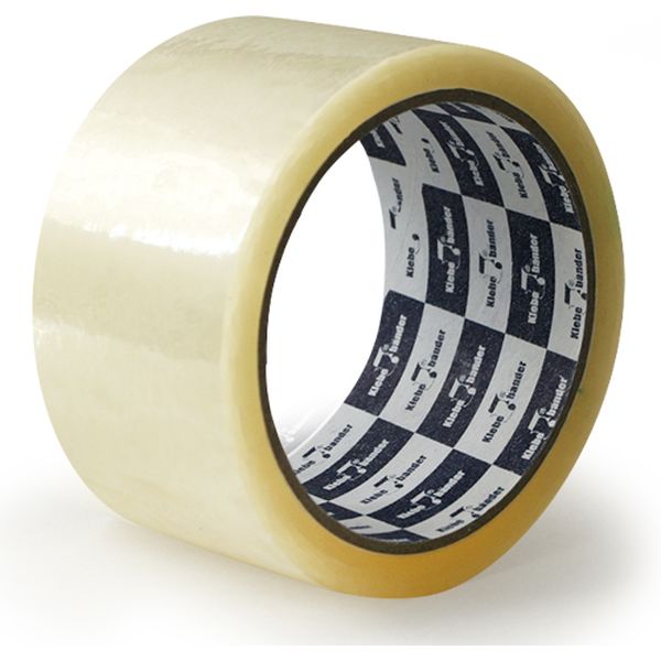 Лента клейкая упаковочная 50 мм * 66 м, ВОРР 45 мкм, прозрачная, Klebebander