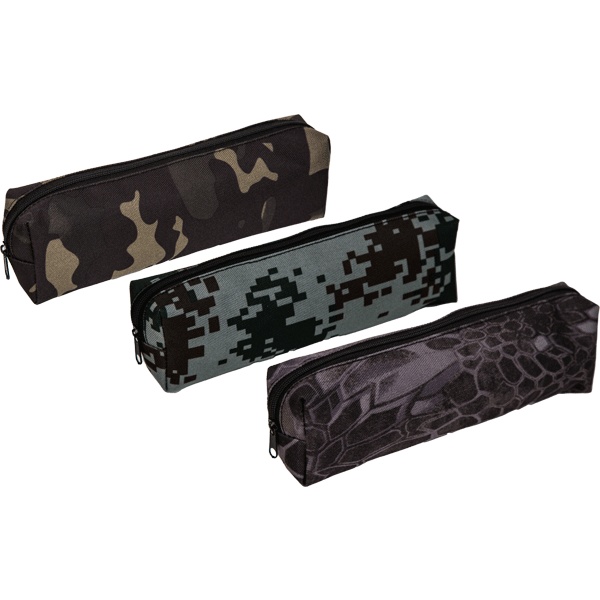 Пенал 1 отд., на молнии, 200*70*35 мм, текстиль, Attomex Camouflage_3 дизайна