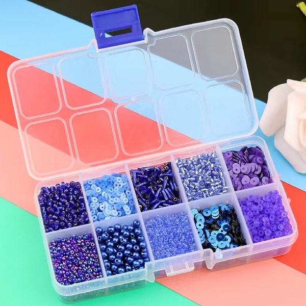 Бисер/бусины 10 вар. по 10 г, цв.: фиолетовый, MAYLOTT Viola (п/контейнер)