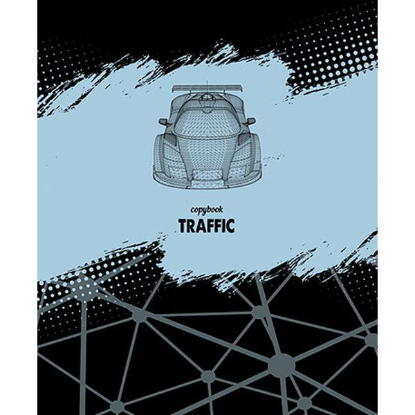 Тетрадь А5, линия, 96 л., на скобе, 60 г/м², вд-лак, КТС-ПРО Спортивное авто