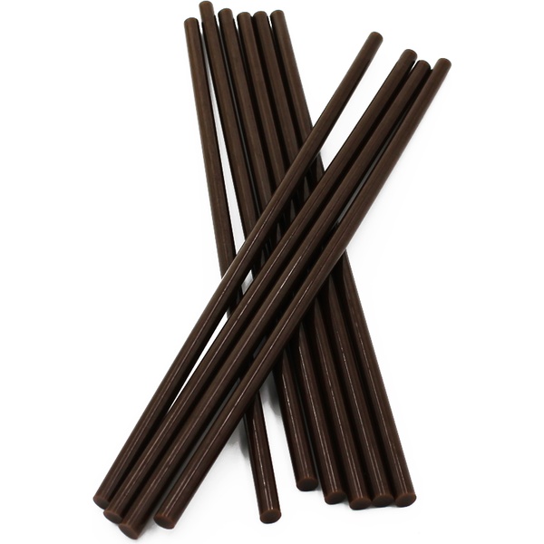 Стержень клеевой к термопистолету, Ø7 мм, длина 250 мм, шоколадный, VIKEY