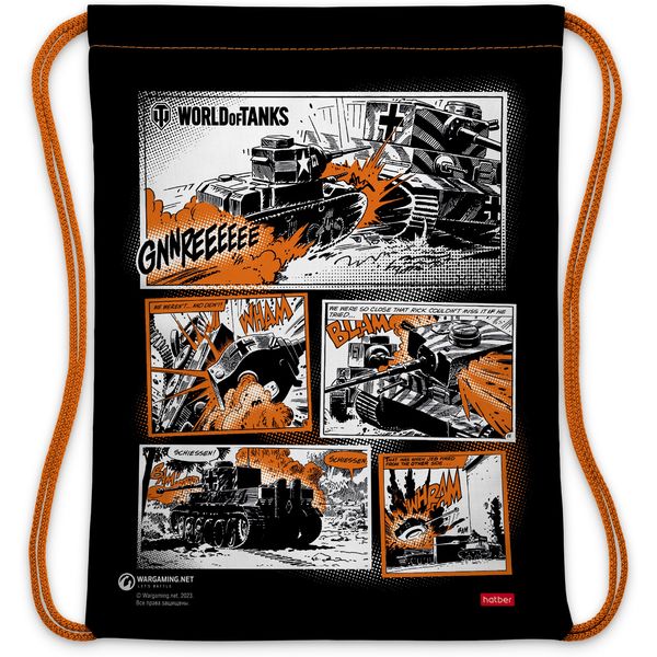 Сумка для сменной обуви Hatber World of tanks, 42*33 см Сумка для сменной обуви Hatber World of tanks, 42*33 см