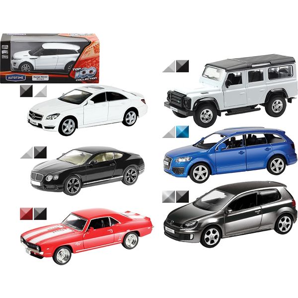 Модель автомобиля 1:32 Коллекция TOP-100 №1, инерционный механизм