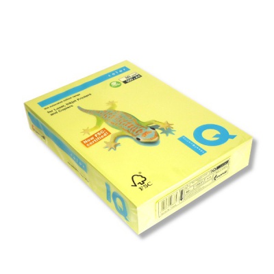 Бумага цветная А4/80/500 л., лимонно-желтая, IQ Color Pale Бумага цветная А4/80/500 л., лимонно-желтая, IQ Color Pale