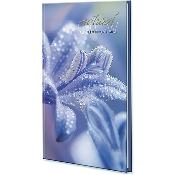 Книга телефонная с вырубкой, А5, 80 л., линия, PLANOGRAF Абстракция. Лилия, 7БЦ, лам. глянцевая Акция!