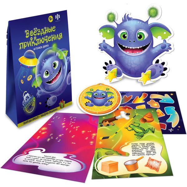 Игра настольная. Квесты вместе_Звездные приключения, 3+   Акция!