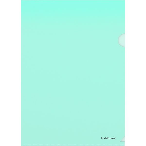 Папка-уголок А4, PP 160 мкм, полупрозр., "глянец", ErichKrause Glossy Classic/ Зеленая