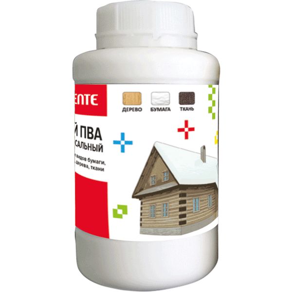 Клей ПВА, 1000 г, ПЭТ банка, deVENTE