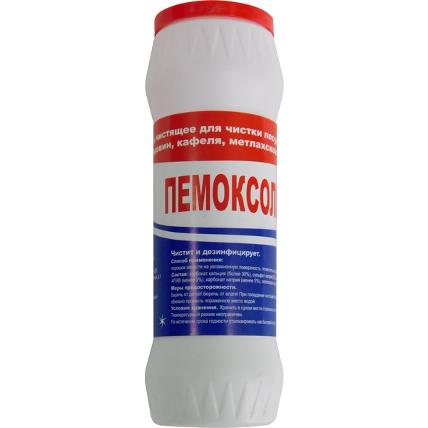 Порошок чистящий Пемоксоль-Хлор, универсальный, 400 г, в п/банке Порошок чистящий Пемоксоль-Хлор, универсальный, 400 г, в п/банке