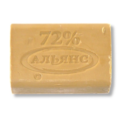 Мыло хозяйственное 72% АЛЬЯНС, 200 г, без обертки 