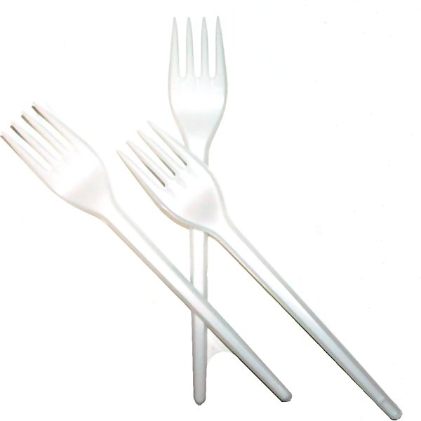Вилка столовая PS, 16.5 см, белая, ЮПОС2354 (100 шт.)