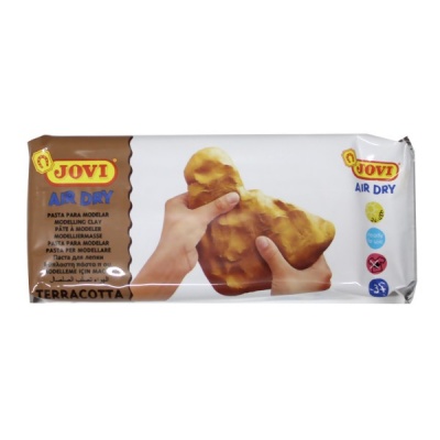 Паста для моделирования JOVI, самозатвердевающая, 500 г, терракотовая (флоупак)