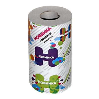 Полотенца бумажные на втулке, 1-сл., 13.8 м* 220мм, 60 л., серые, Мягкоff Новинка (1 р.) бум. обертка Акция!