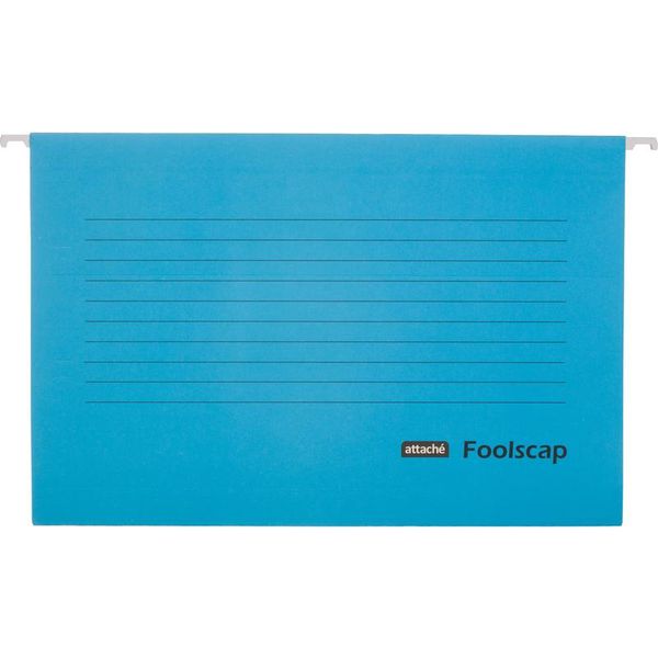 Подвесные папки Foolscap до 200 л., КОМПЛЕКТ 5 шт., синие, картон, Attache Подвесные папки Foolscap до 200 л., КОМПЛЕКТ 5 шт., синие, картон, Attache