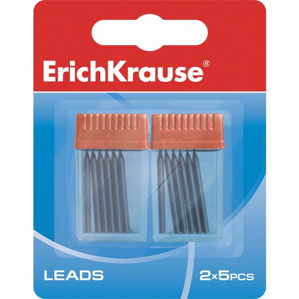Грифели для циркуля 2*5 шт., D2 мм, HB, в блистере, ErichKrause  Акция!