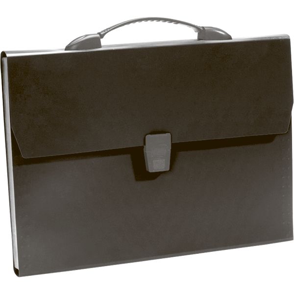 Папка-портфель А4, 1 отд., PP 900 мкм, замок-защелка, deVENTE Daily_черный