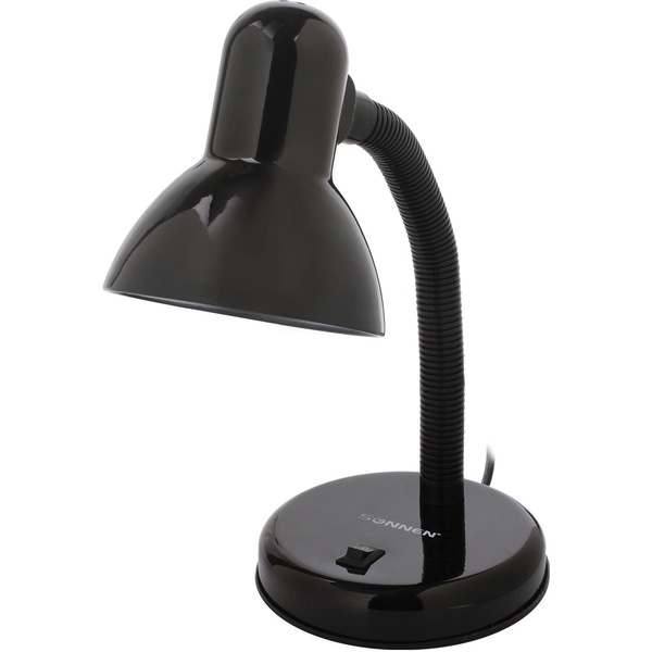 Настольная лампа / светильник SONNEN OU-203, на подставке, цоколь Е27, черный*