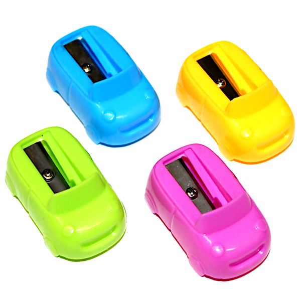 Точилка пластиковая, 1 отв., Schreiber Машинка_4 дизайна