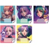 Тетрадь А5, линия, 18 л., на скобе, 65 г/м², мел. бумага, вд-лак, CENTRUM Animal girls Аниме_5 дизайна