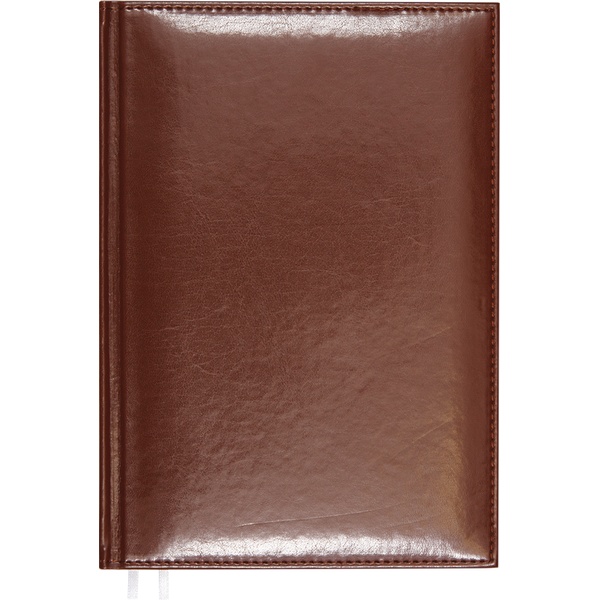 Ежедневник 2026, А5, 168 л., 70 г/м², тв. перепл., и/к, поролон, отстр., Attomex Visa_коричневый