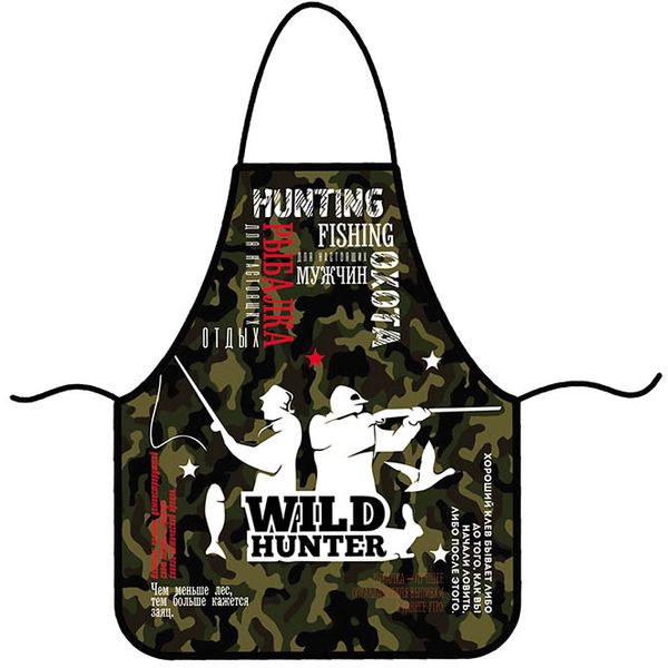 Фартук подарочный ПЧЕЛКА Охота, водоотталк. ткань, с дизайном, в картонной упаковке