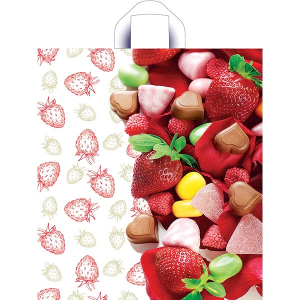 Пакет с петлевой ручкой, 42*38 см, полиэтилен 40 мкм, Мармеладка Пакет с петлевой ручкой, 42*38 см, полиэтилен 40 мкм, Мармеладка
