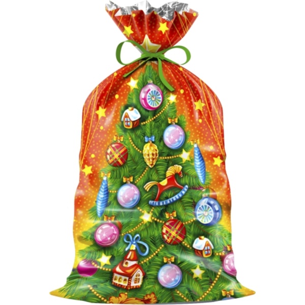 Мешочек подарочный, 25*40 см, BOPP, Новый год_Звездный час Мешочек подарочный, 25*40 см, BOPP, Новый год_Звездный час