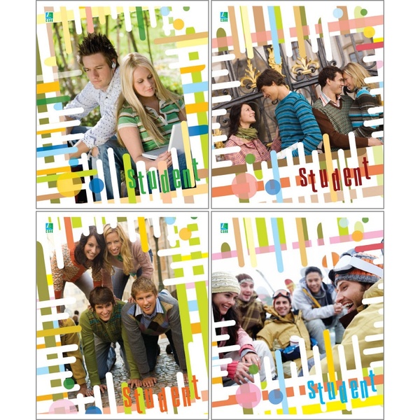 Тетрадь А5, клетка, 96 л., на скобе, 60 г/м², КБК Student_4 дизайна