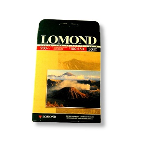 Фотобумага А6, 230 г/м² , 50 л., глянцевая, 1-ст., LOMOND Inkjet
