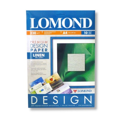 Бумага д/дизайн. работ PREMIUM Лен 230/А4/10л мат.
