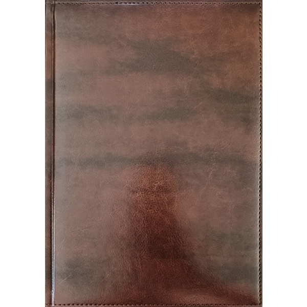 Ежедневник недатированный, B5, 72 л., 60 г/м2, тв. перепл., и/к, поролон, Plano Venice_коричневый  Акция!