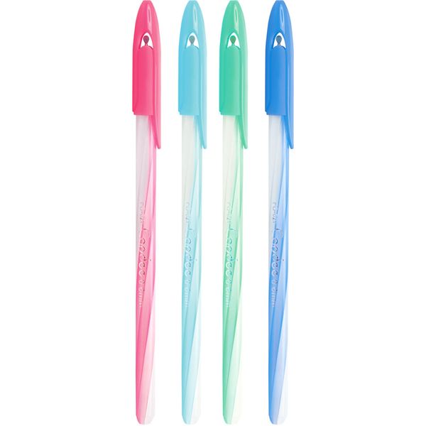 Ручка шариковая синяя, 0.6 мм "игла", круг. корп., FLEXOFFICE Candee_4 дизайна Ручка шариковая синяя, 0.6 мм "игла", круг. корп., FLEXOFFICE Candee_4 дизайна