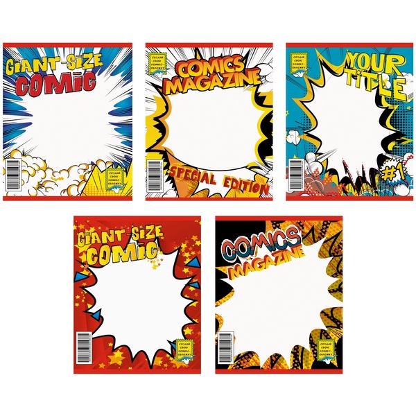 Тетрадь 48 л., клетка, 60 г/м², обл. мел. картон, вд-лак Listoff Комикс_Нарисуй обложку сам!_5 дизайнов