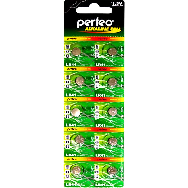 Батарейка AG3/LR41, 1.5 V, Perfeo Alkaline Cell Батарейка AG3/LR41, 1.5 V, Perfeo Alkaline Cell