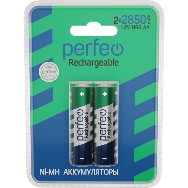 Аккумулятор AA (HR6) (2BL) 2850 mAh, 1.2 V, NiMh, Perfeo (кратно 2) Аккумулятор AA (HR6) (2BL) 2850 mAh, 1.2 V, NiMh, Perfeo (кратно 2)