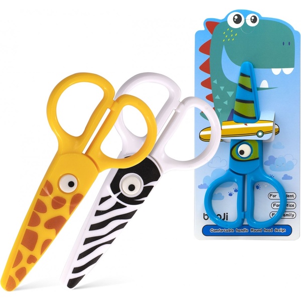 Ножницы детские 120 мм, пластик. ручка, пластик. лезвия., Alingar Funny animals_3 дизайна