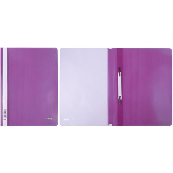 Папка-скоросшиватель А4, PP 140/180 мкм, "волокно", цв.: фиолетовый, Expert Complete Premier