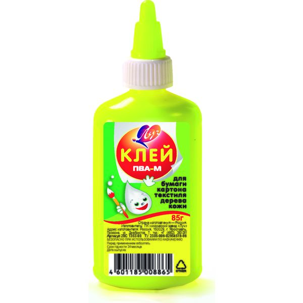 Клей ПВА-М, 85 г, дозатор, ЛУЧ