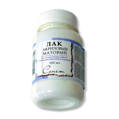 Лак акриловый матовый СОНЕТ 100 мл 