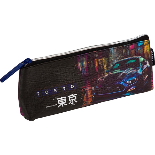 Пенал 1 отд., на молнии, 210*80*35 мм, иск. кожа, deVENTE Label_Tokyo Drift