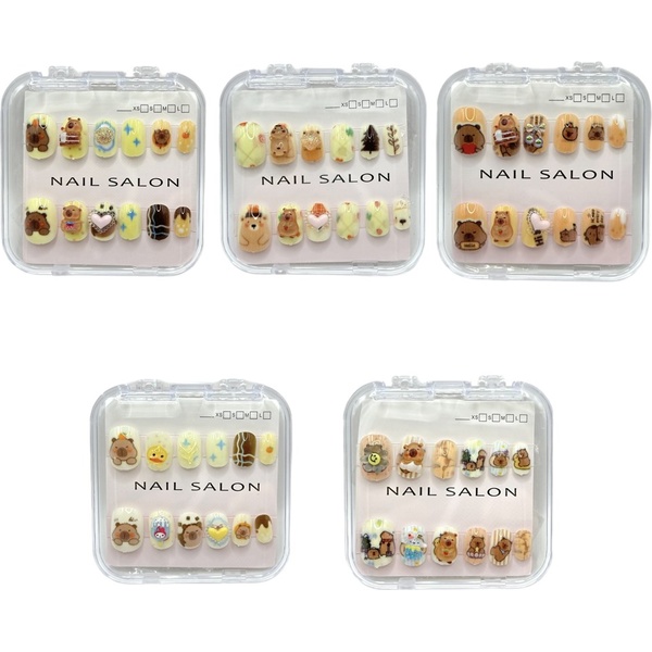 Типсы детские с дизайном "Капибара", п/блистер, АССОРТИ