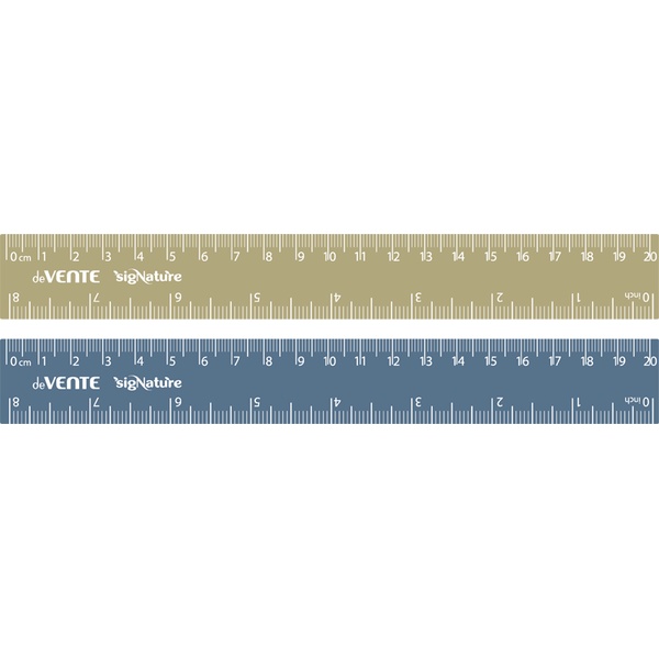 Линейка 20 см, пластиковая, непрозрачная, deVENTE sigNATURE_2 дизайна