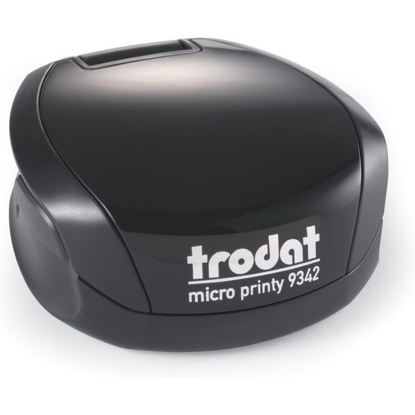 Оснастка для печати карманная, оттиск Ø42 мм, пласт. корпус_черный, TRODAT Micro Printy неокраш. подушка