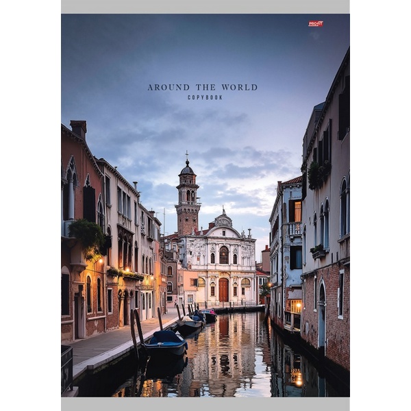 Тетрадь А4, клетка, 48 л., на скобе, 60 г/м², мел. бумага, Profit Городской канал - 1