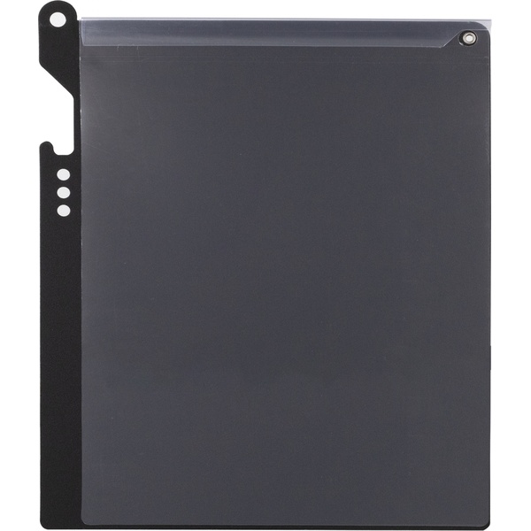 Папка-планшет с верхним зажимом-планкой Alingar, A4, пласт., боковая вырубка под ручку и для фиксации, черный