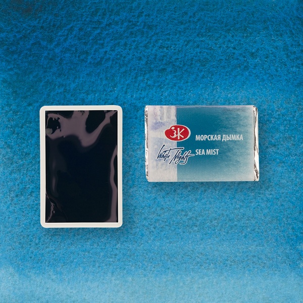 Краска акварельная БЕЛЫЕ НОЧИ, морская дымка (G), кювета 2.5 мл Акция!