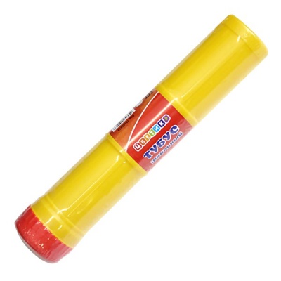 Тубус пластиковый D 65 мм, L 330 мм Цветик желтый Акция!